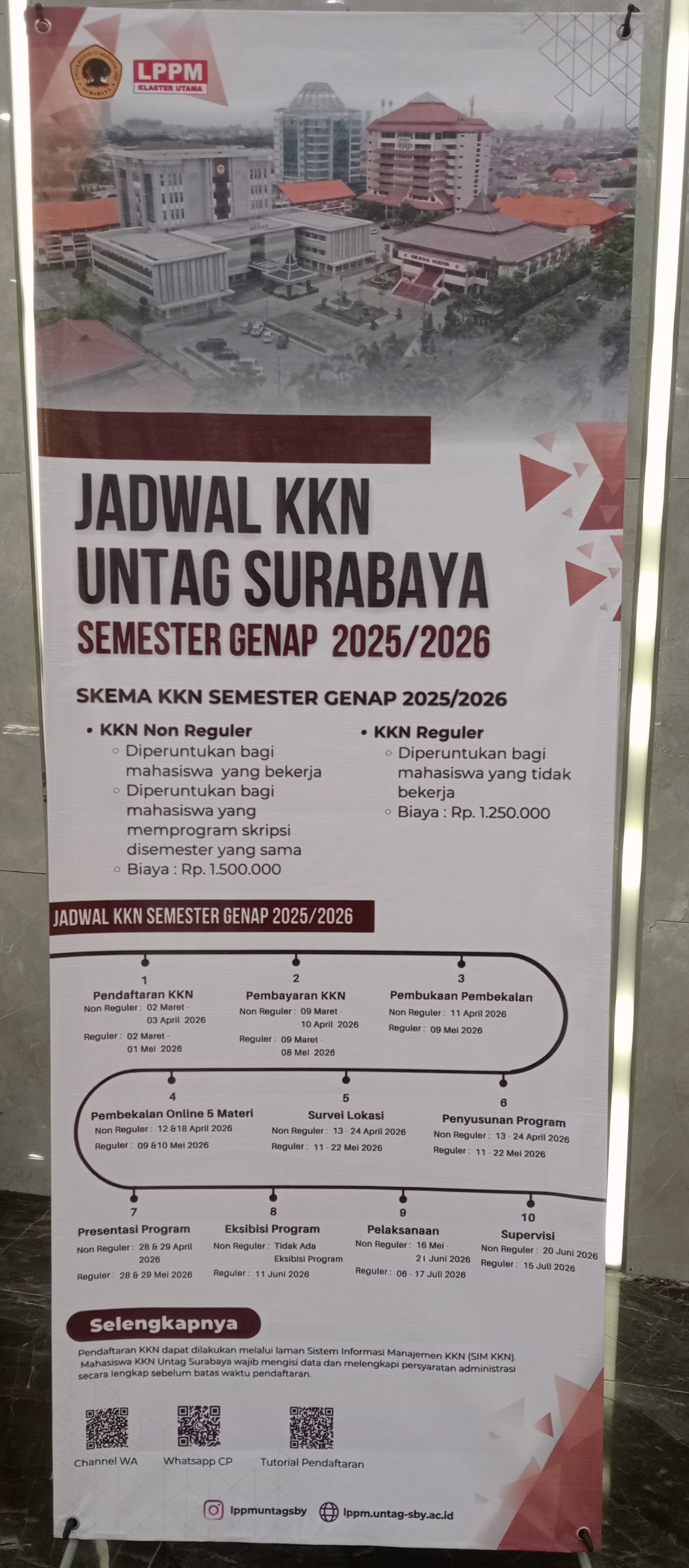 LPPM Untag Surabaya Umumkan Jadwal KKN Semester Genap 2025/2026