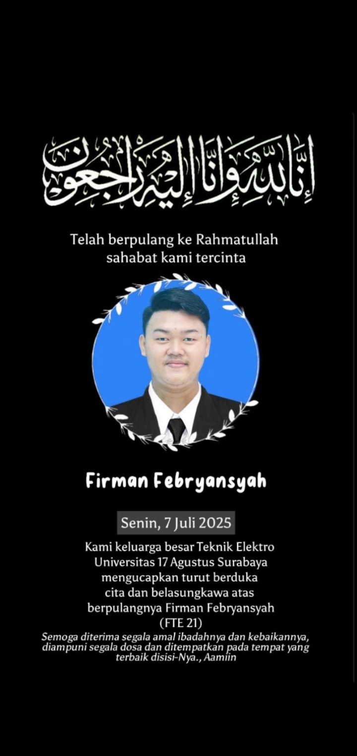Ikut berbelasungkawa (Senin 17 Juli 2025)