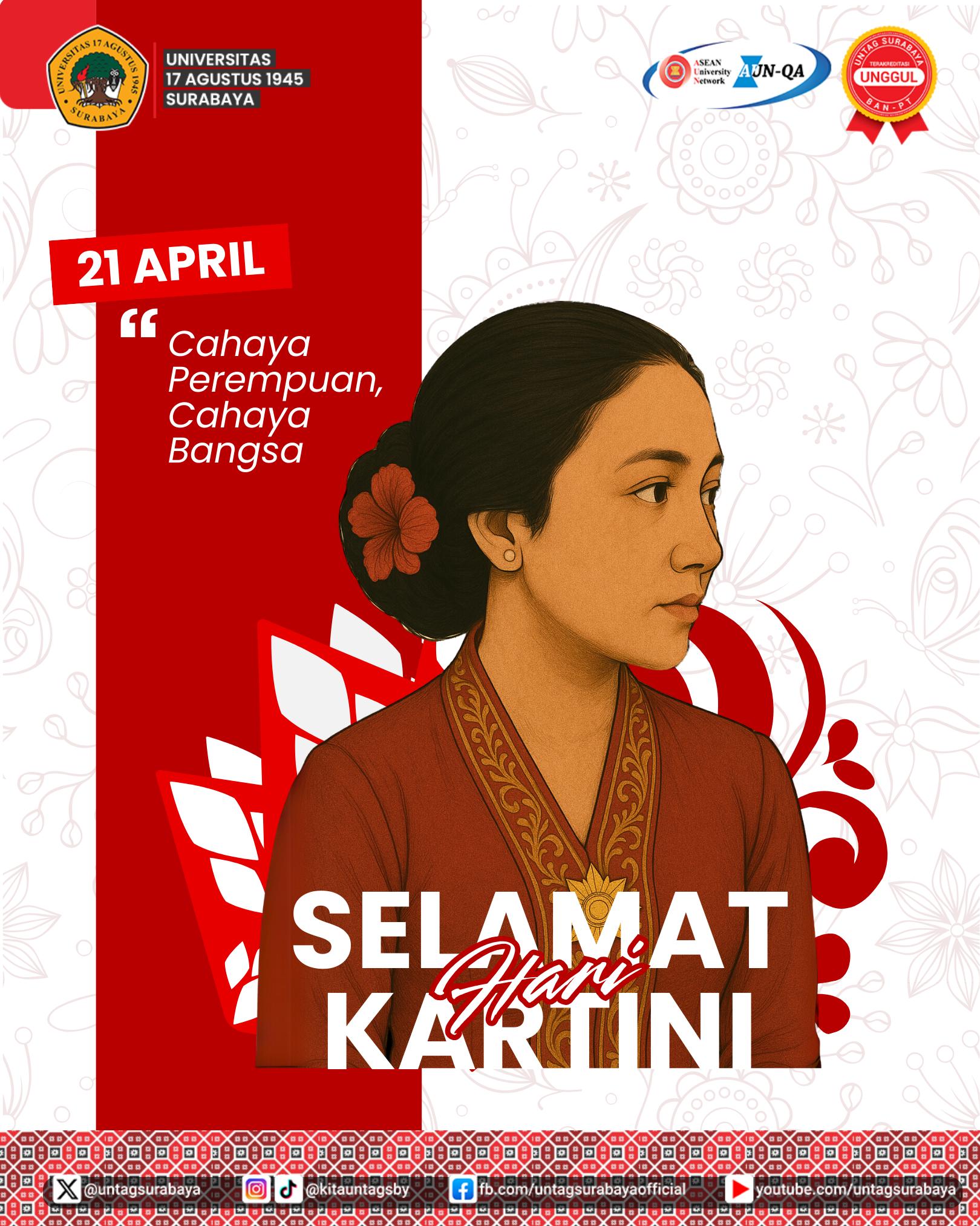 UNTAG Surabaya Peringati Hari Kartini 21 April 2025: Cahaya Perempuan, Cahaya Bangsa