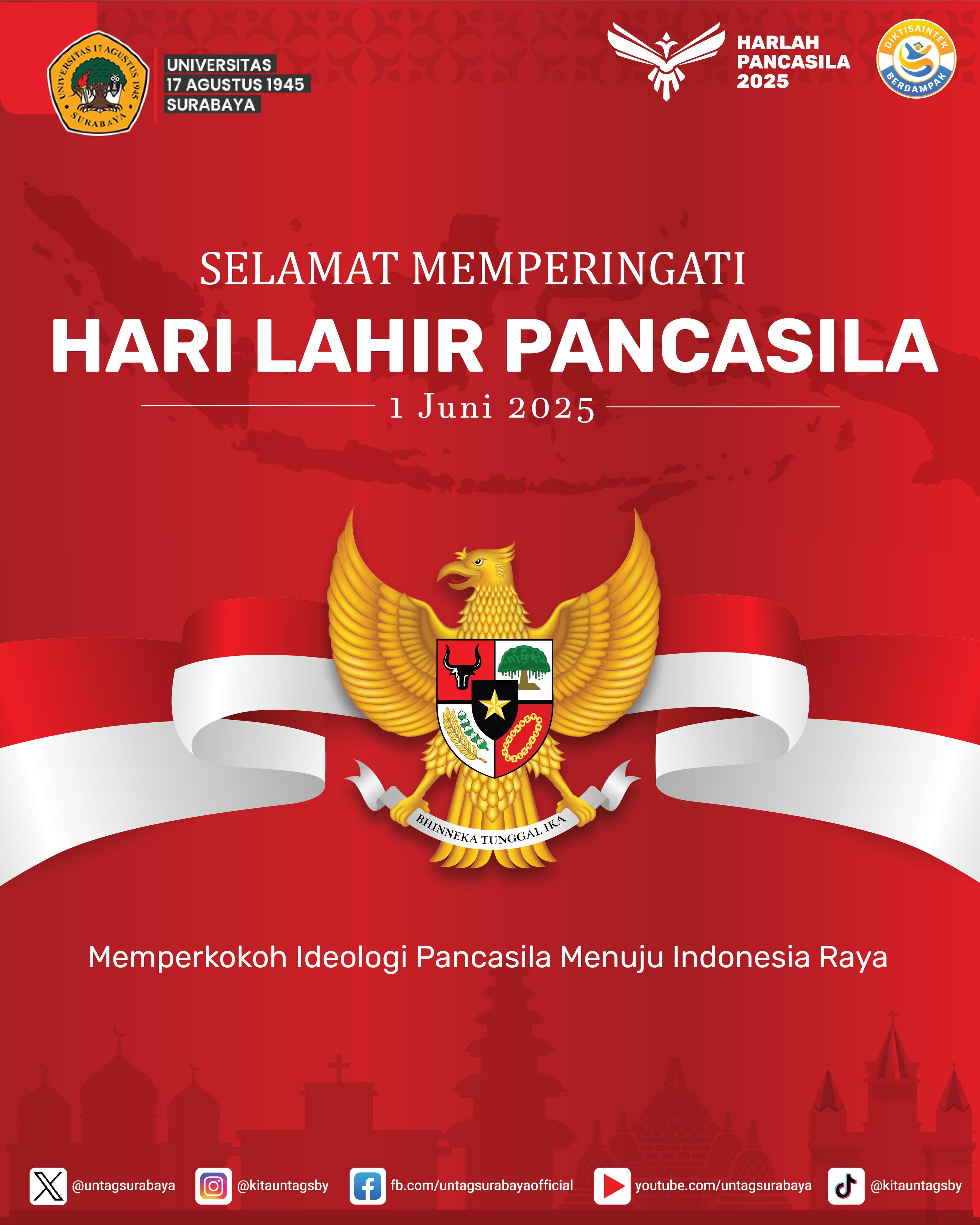 UNTAG Surabaya Peringati Hari Lahir Pancasila, Teguhkan Komitmen Kebangsaan