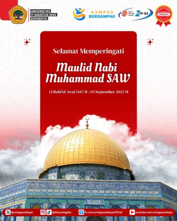 Untag Surabaya Peringati Maulid Nabi Muhammad SAW 1447 H / 2025 M