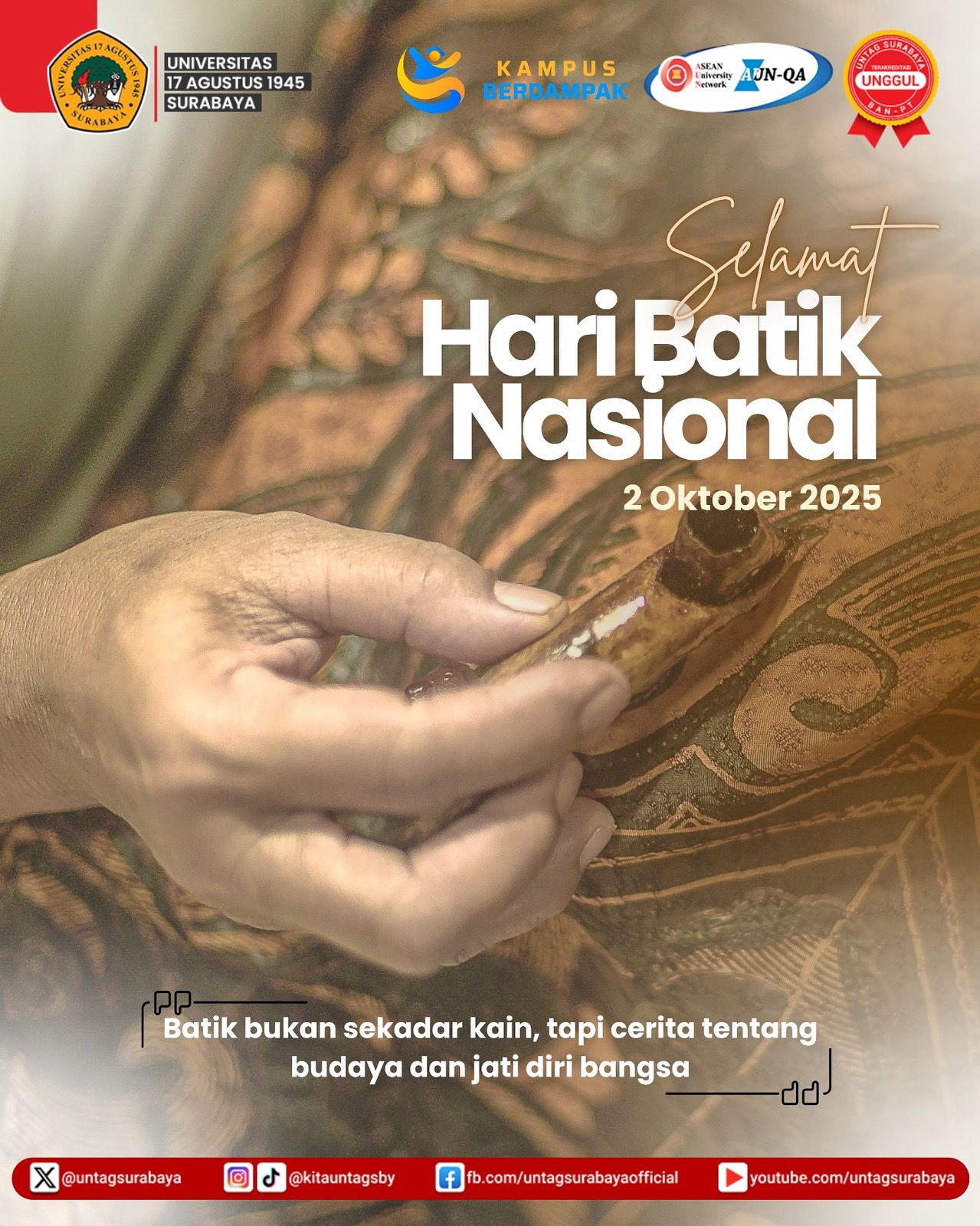 UNTAG Surabaya Peringati Hari Batik Nasional 2025