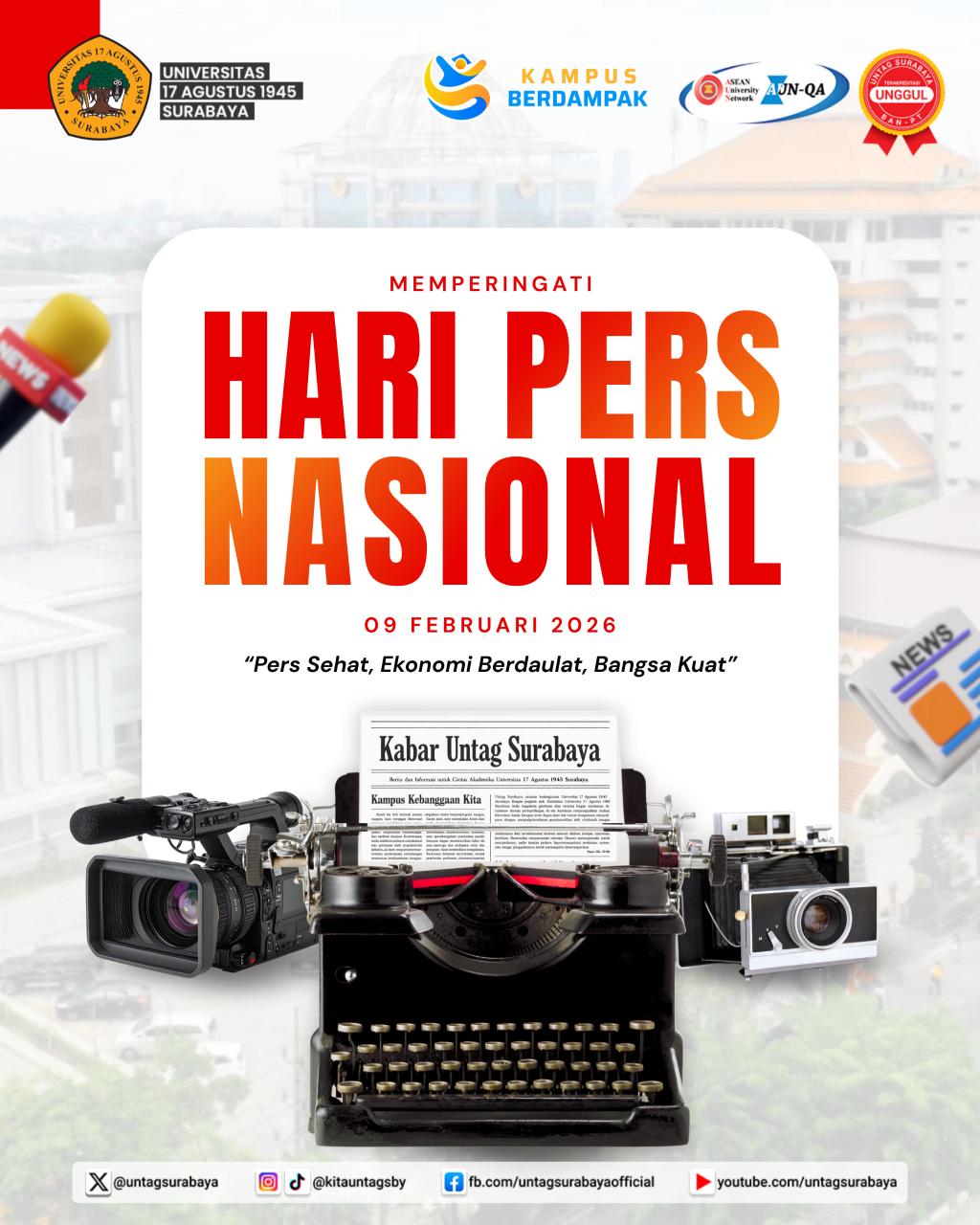 Untag Surabaya Peringati Hari Pers Nasional 2026