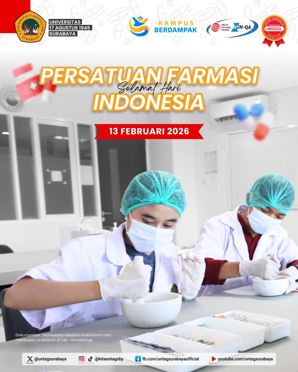 Untag Surabaya Peringati Hari Persatuan Farmasi Indonesia 2026