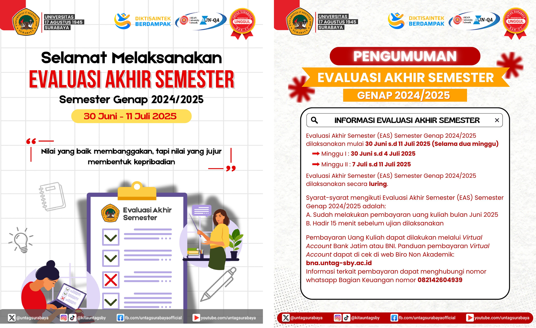 Evaluasi Akhir Semester  (EAS) semester genap 2024/2025