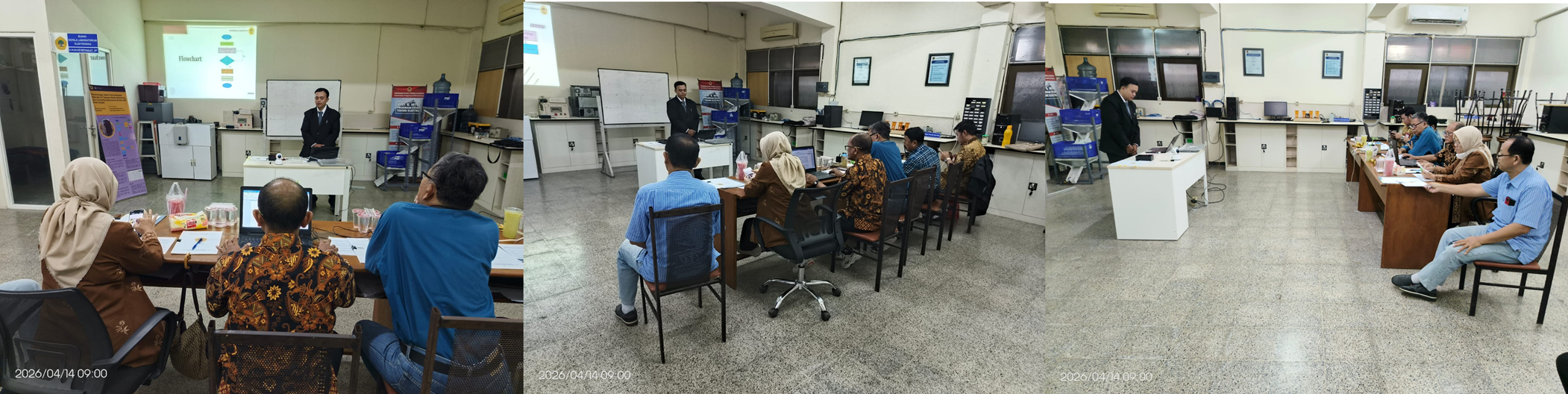 Sidang progres tugas akhir 14 April 2026 bidang keahlian elka prodi teknik Elektro UNTAG Surabaya